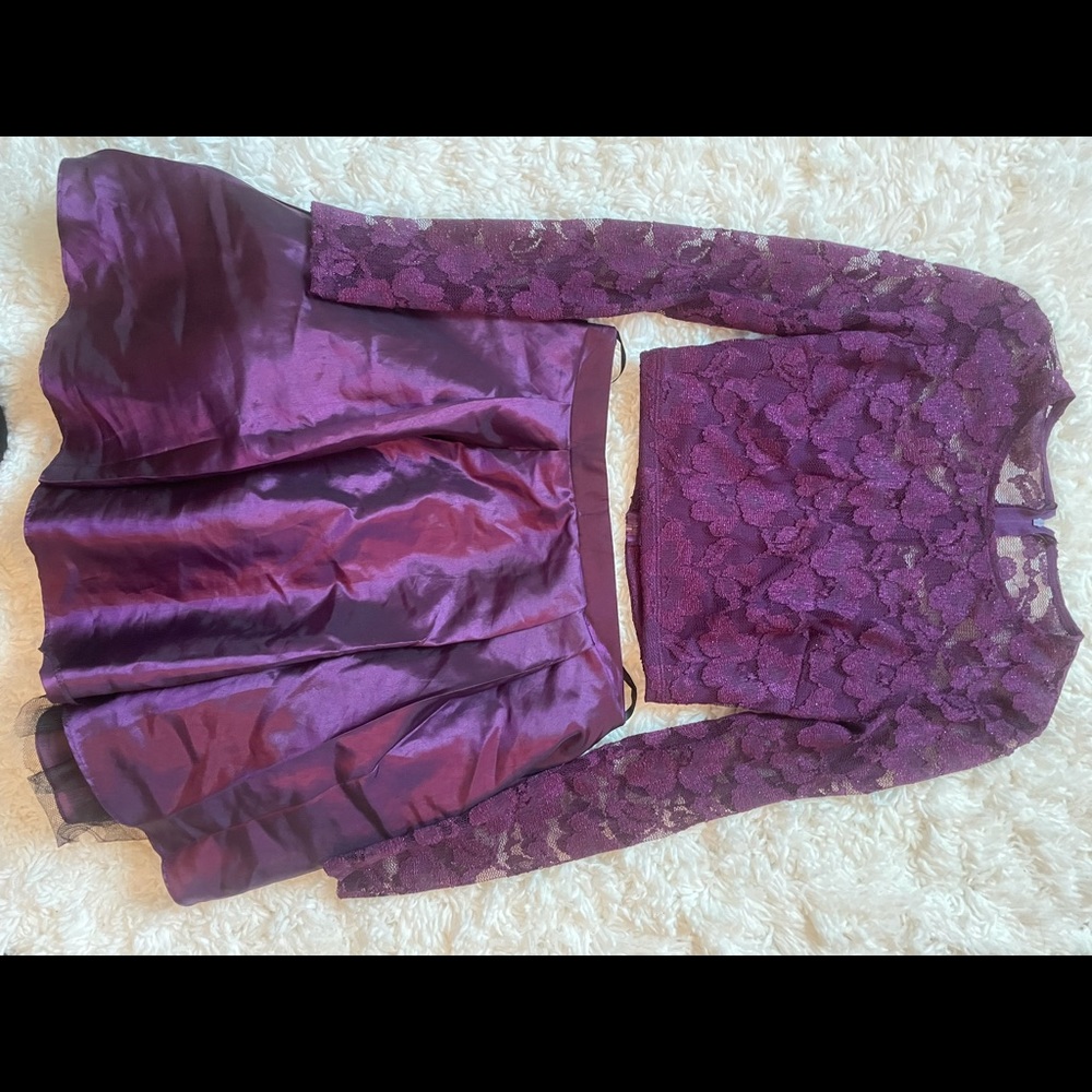 2 piece hoco dress